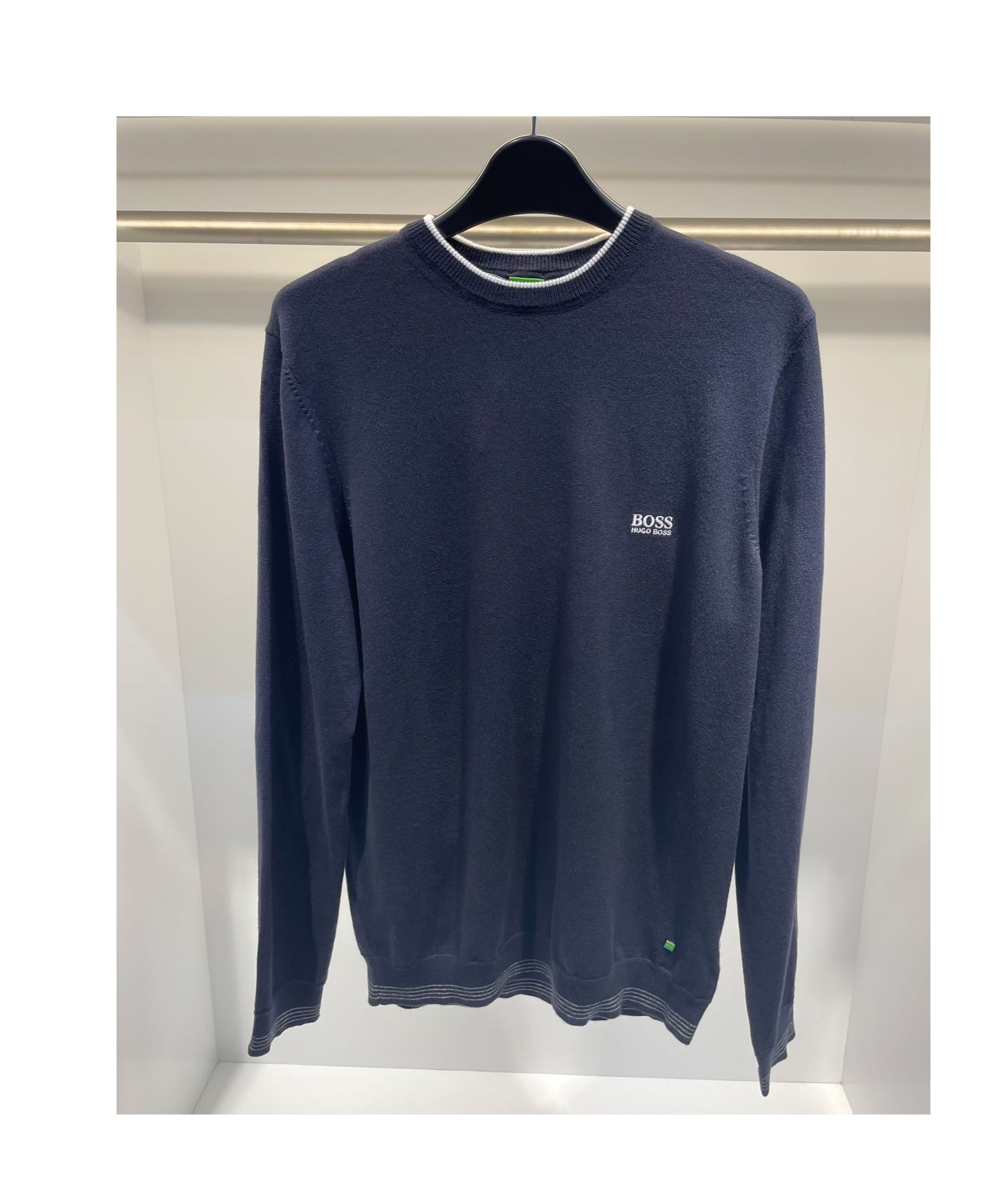 HUGO BOSS ROUND-COLLAR AND LONG-SLEEVED SWEATER