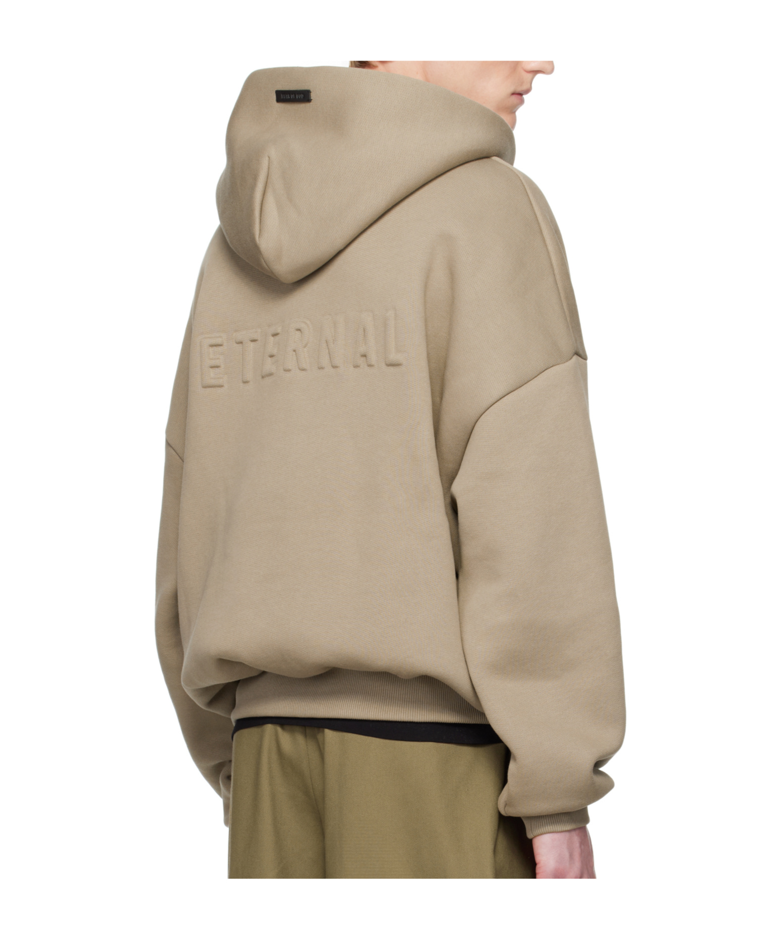 Fear Of God Tan Fleece Half Zip Mockneck Sweatshirt In Brown