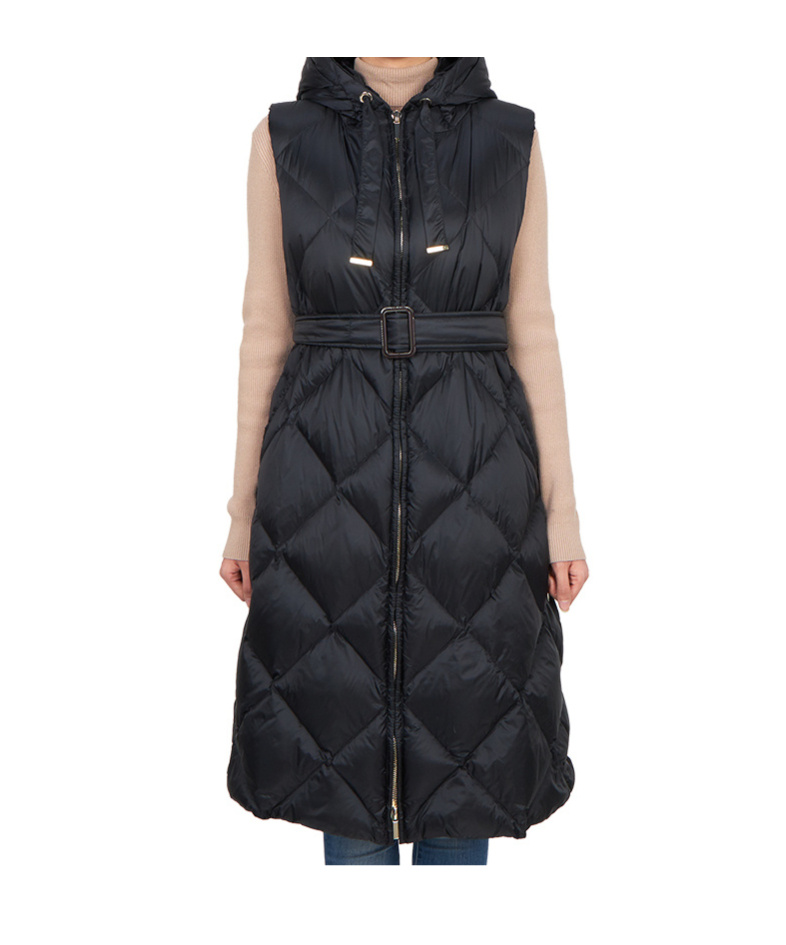 Max Mara The Cube Tregil Quilted Vest In Black