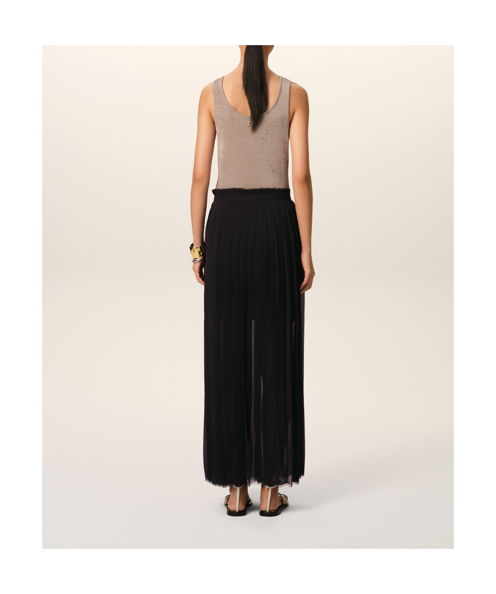 Ami Alexandre Mattiussi Ami Paris Black Polyester Skirt In Black