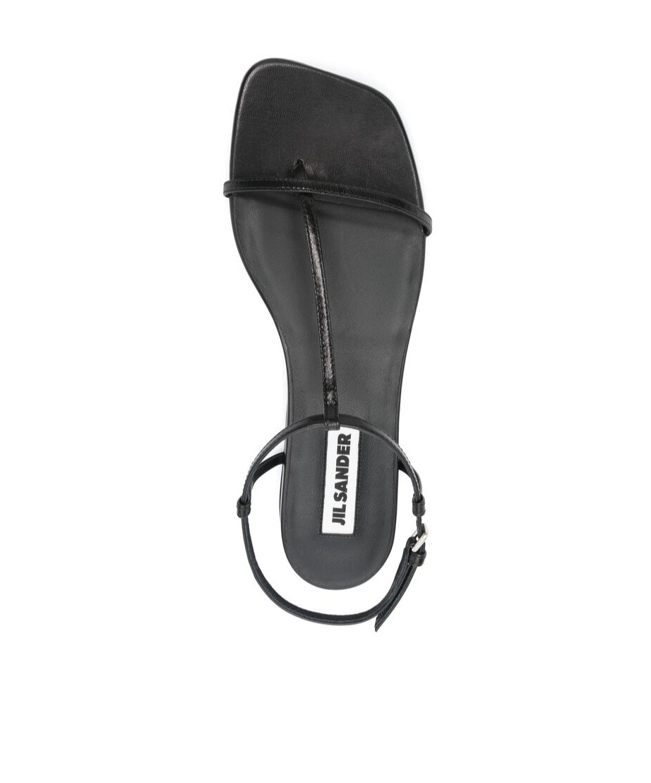 Shop Jil Sander New Tripon 2 Sandals In Black