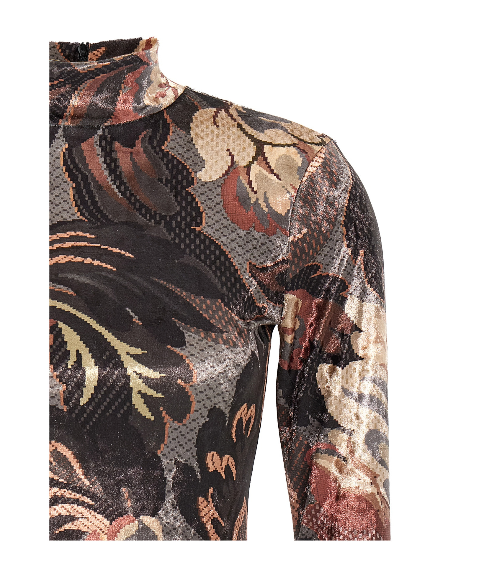 Shop Etro Long Sleeve Printed T-shirt In Black