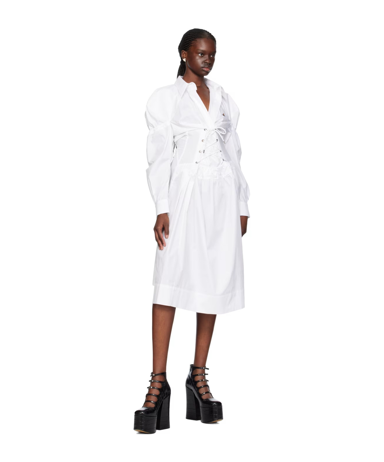 Vivienne Westwood Kate Medium Length Dress In White