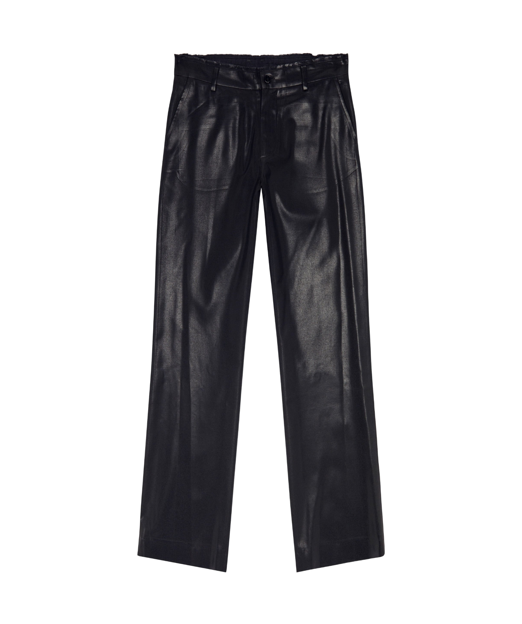 Diesel Belt-loop Casual Pants In Black
