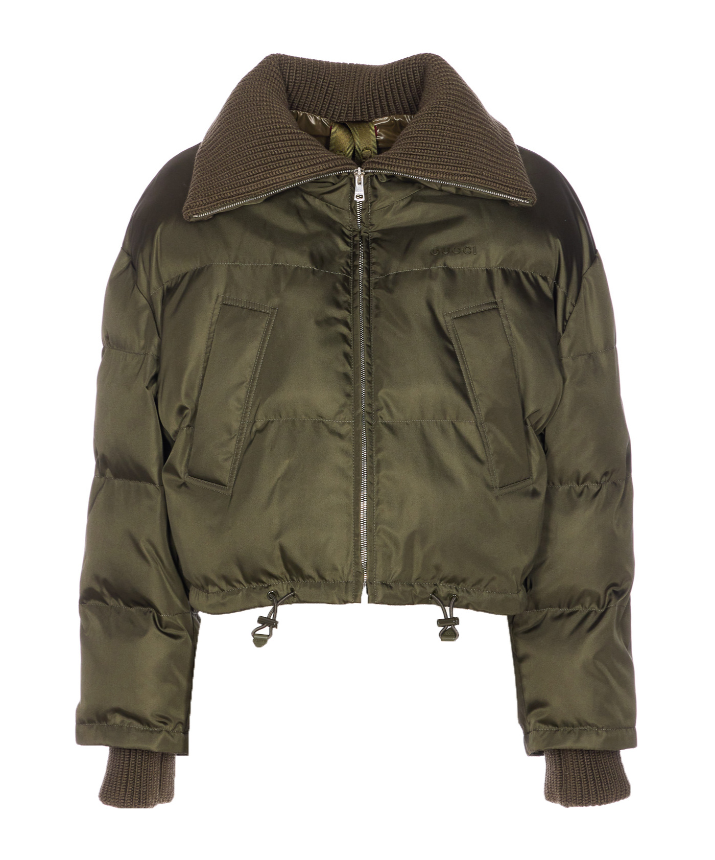 Gucci Long-sleeved Jacket In Green
