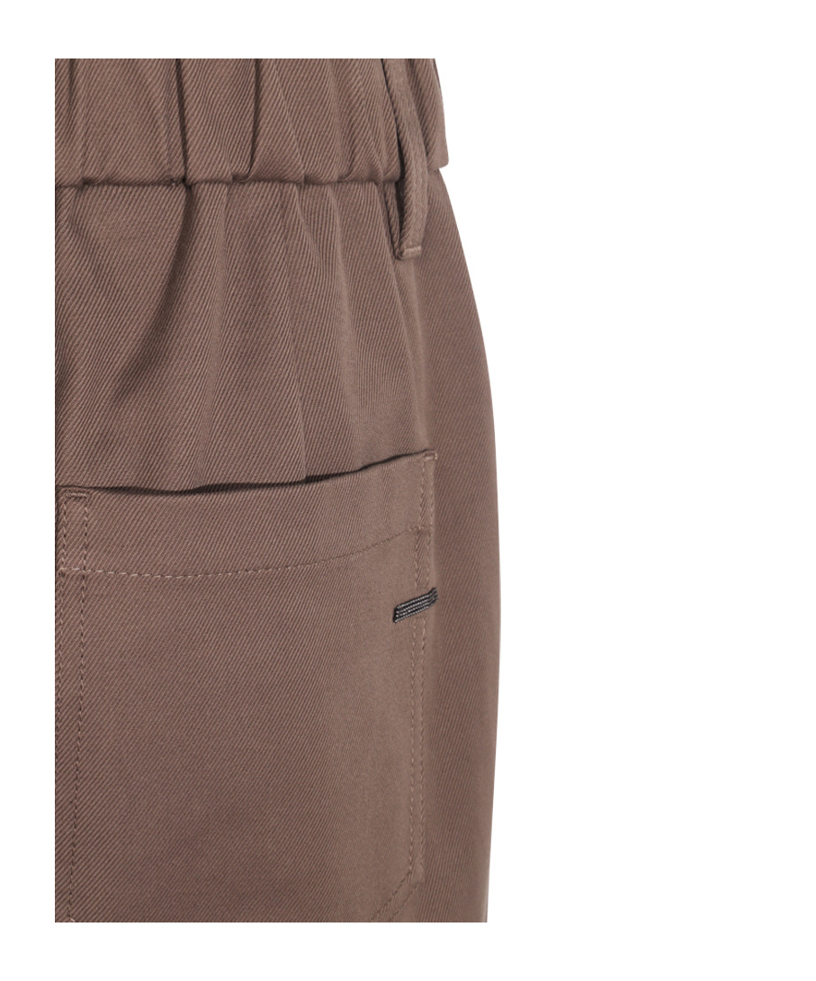 Brunello Cucinelli Relaxed Fit Trousers Elastic Waistband