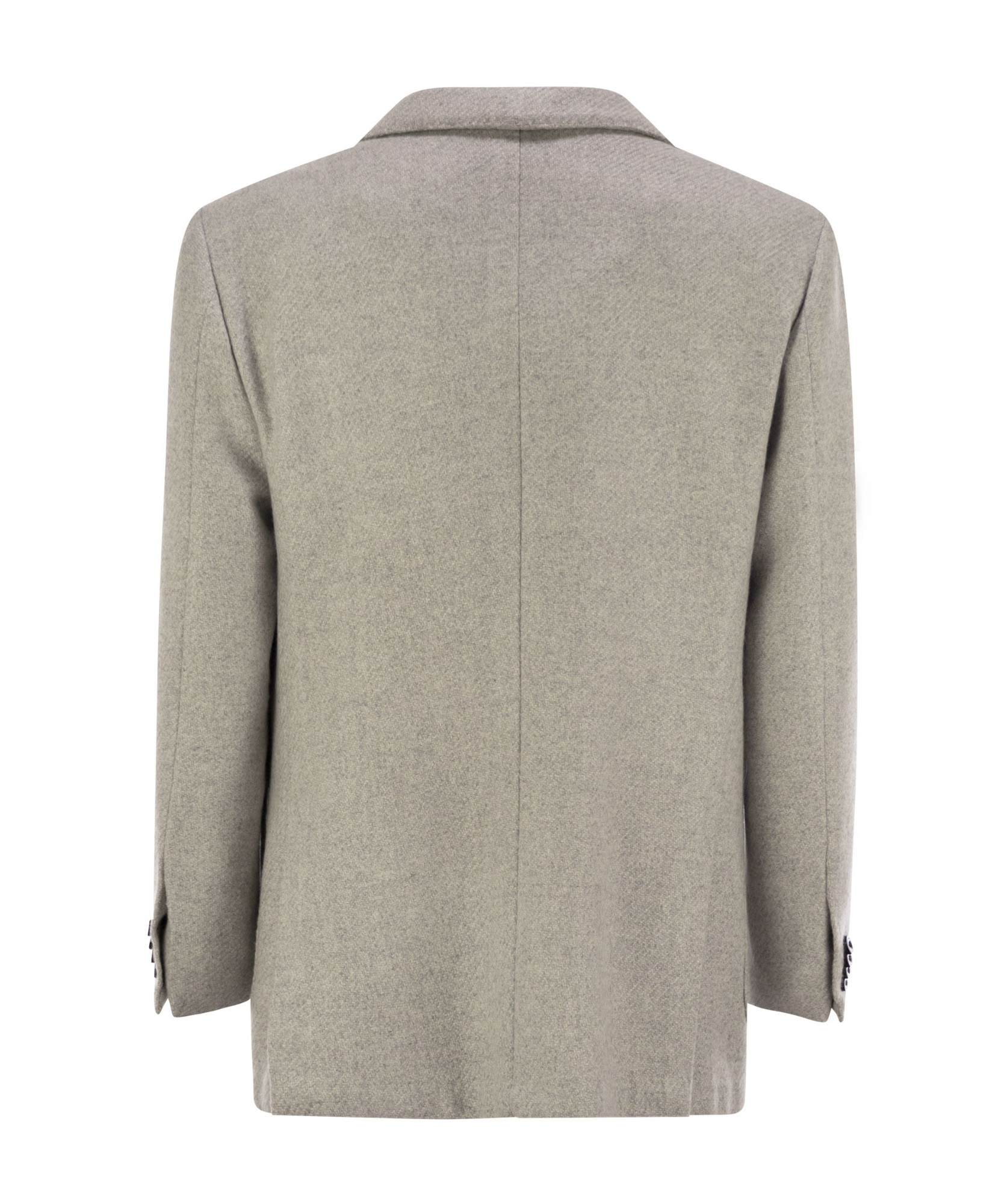 Kiton Single-breasted Patch-pockets Jacket In Gray