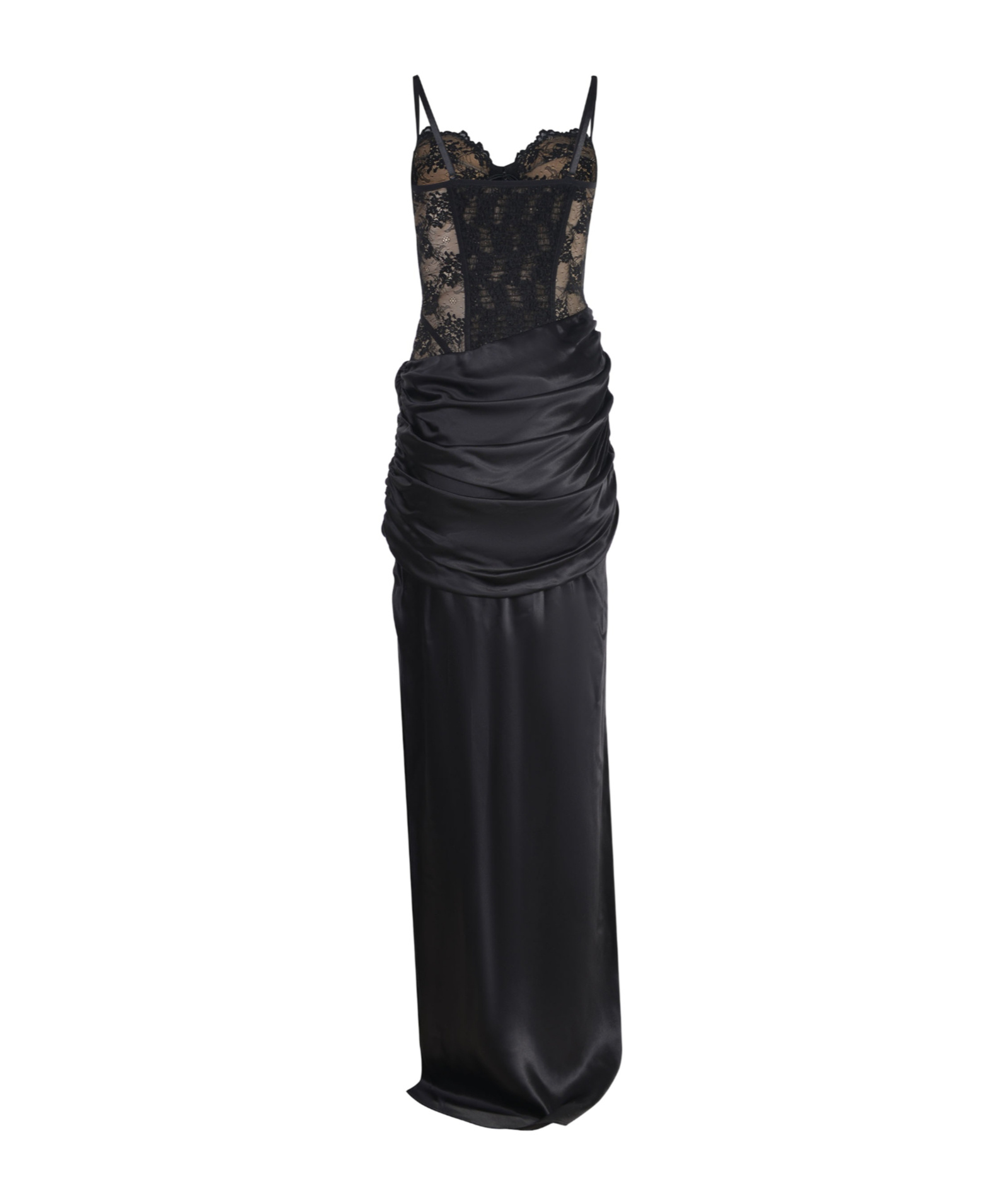 Giuseppe Di Morabito Ruffle Detail Gown In Black