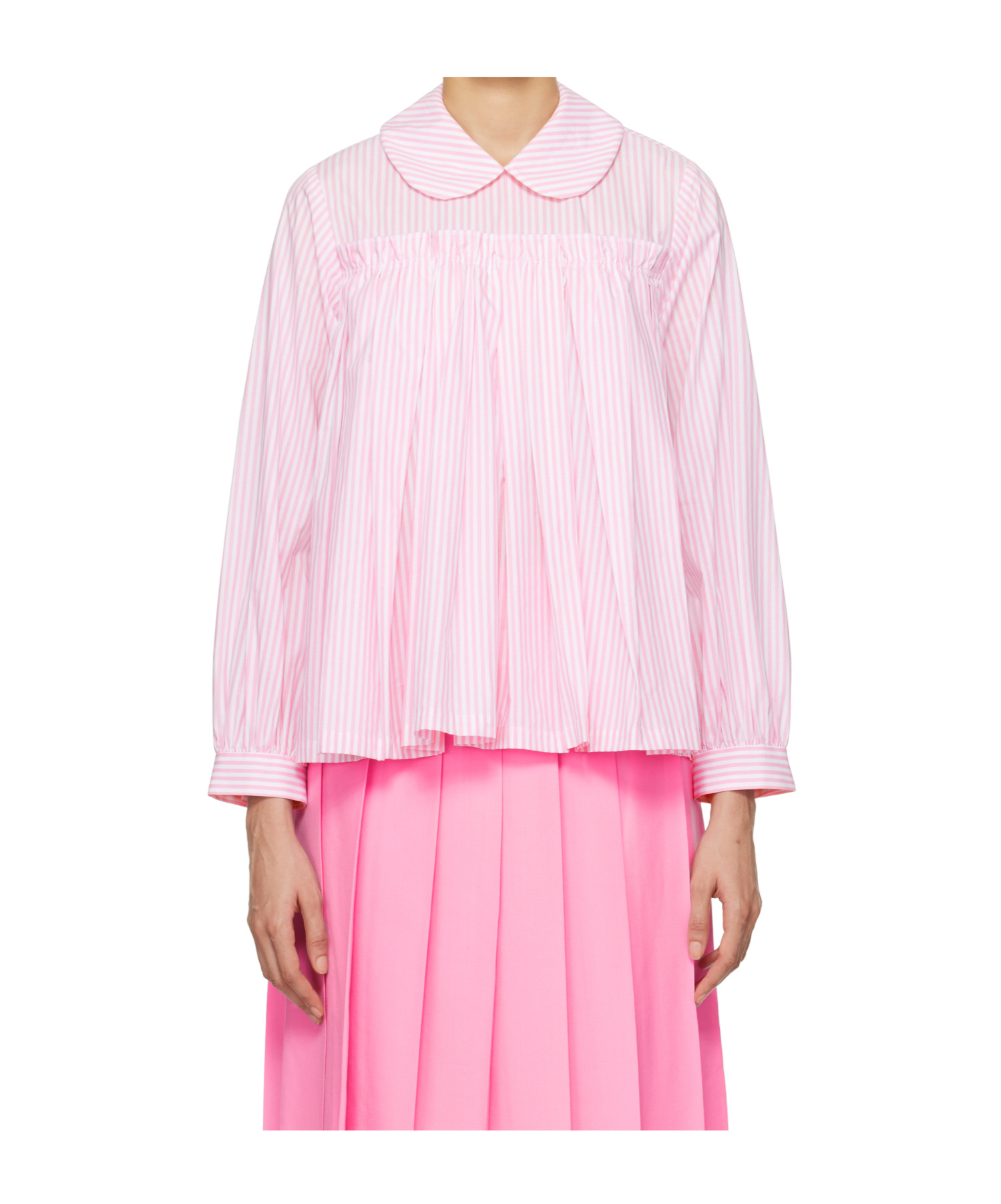 Comme Des Garçons Striped Blouse