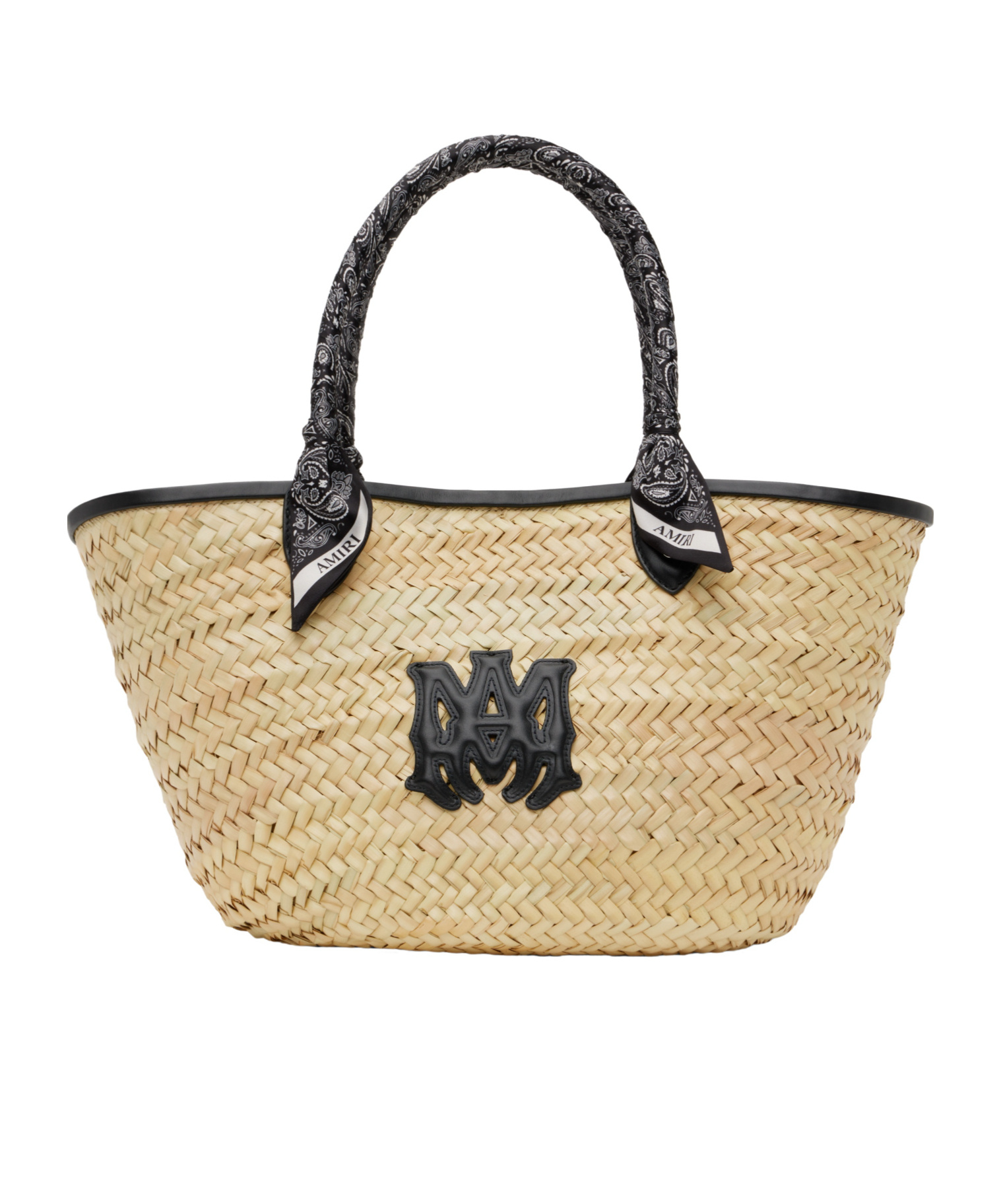 Amiri Ma Raffia Macro Tote In Brown