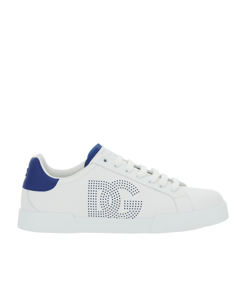 Dolce & Gabbana Round Head Low-cut Sneakers In White