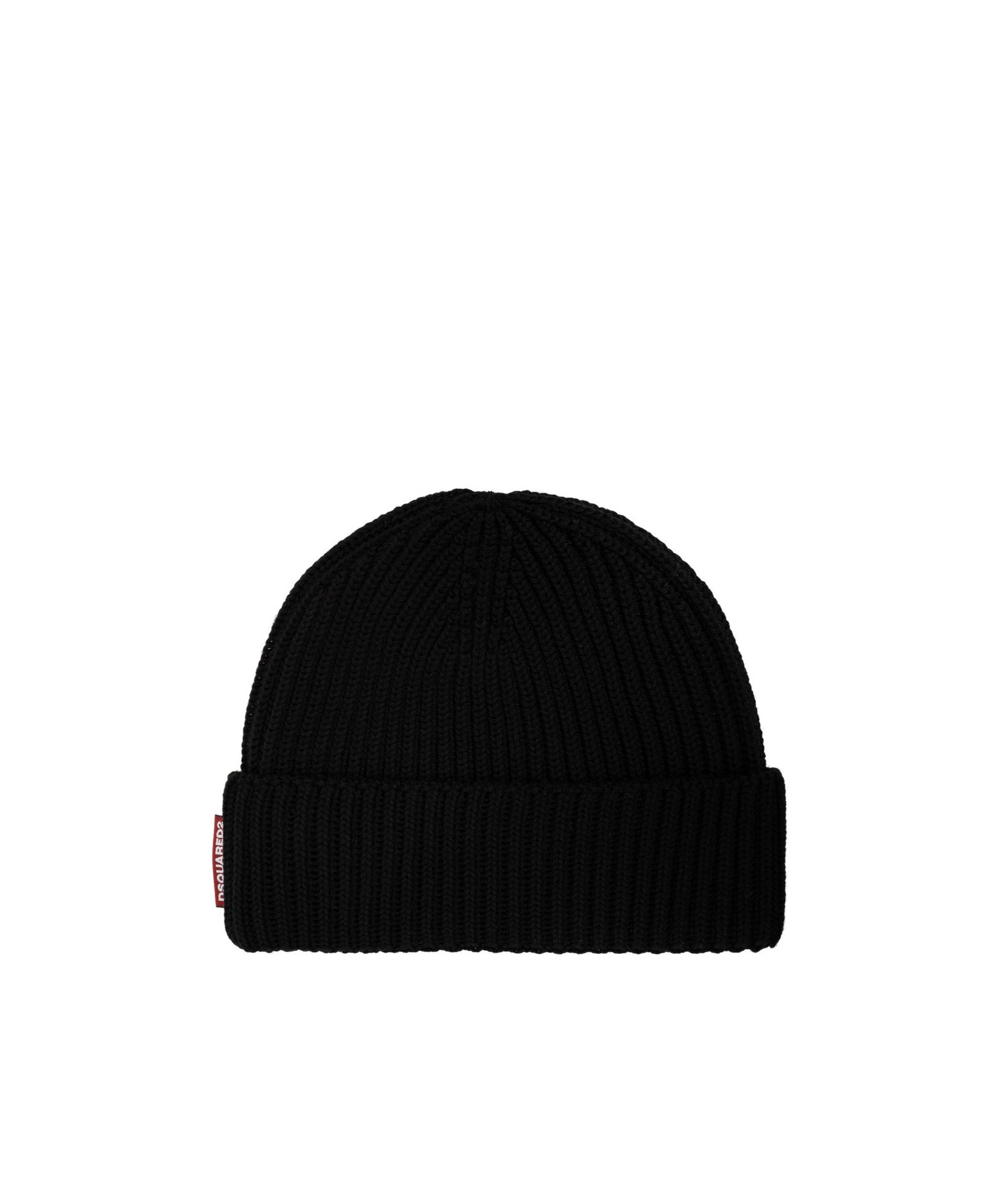 Dsquared2 Ribbed-knit Wool Beanie And Scarf Set In Black