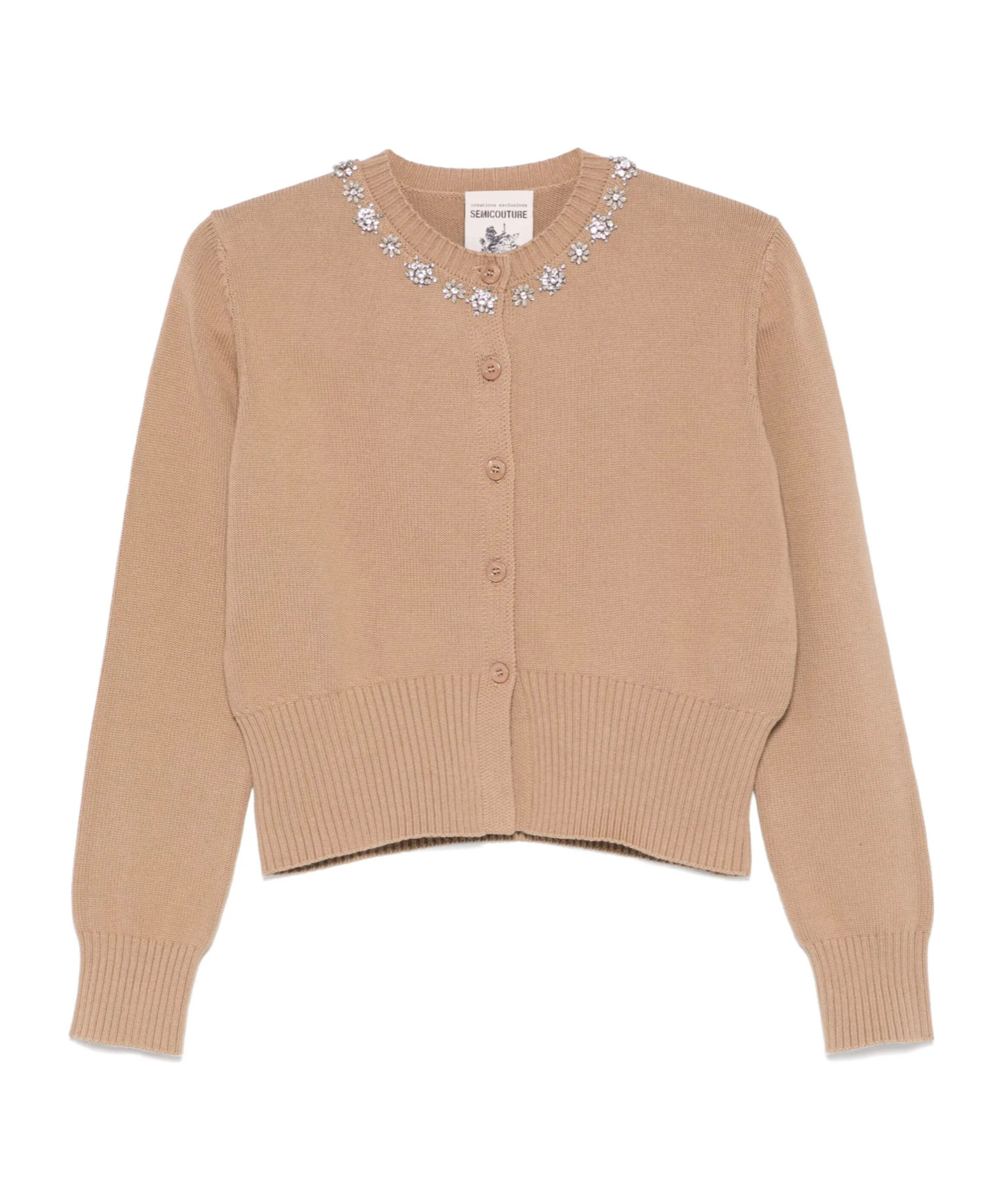 Semicouture Beige Petra Cardigan