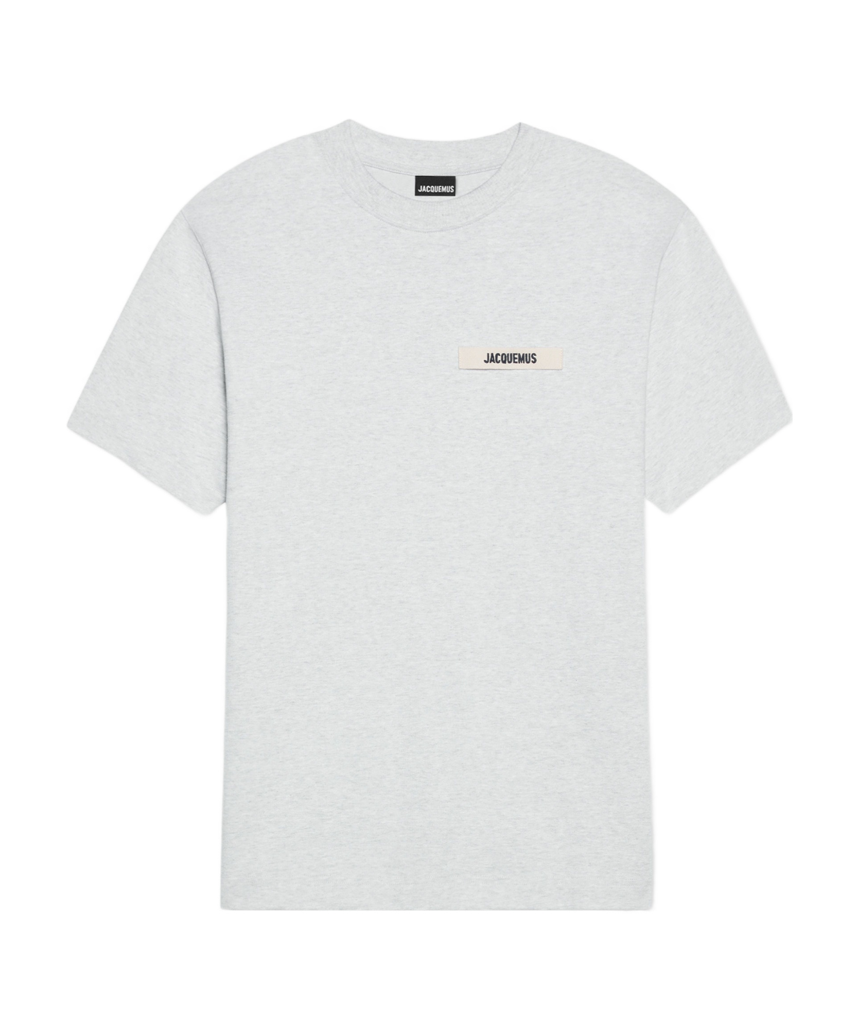 Jacquemus Le T-shirt Gros Grain T-shirt In Gray