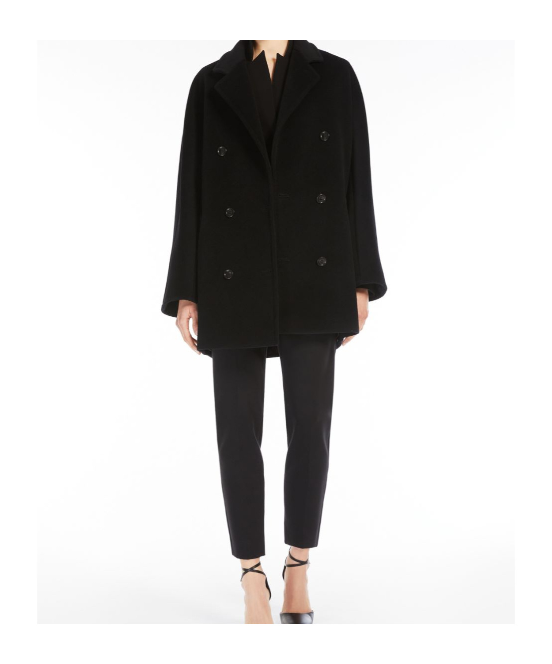Max Mara 101801 Icon Wool And Cashmere Coat In Black