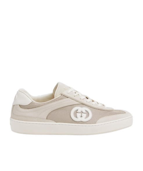 Gucci Women's Sneaker With Interlocking G In Light Beige