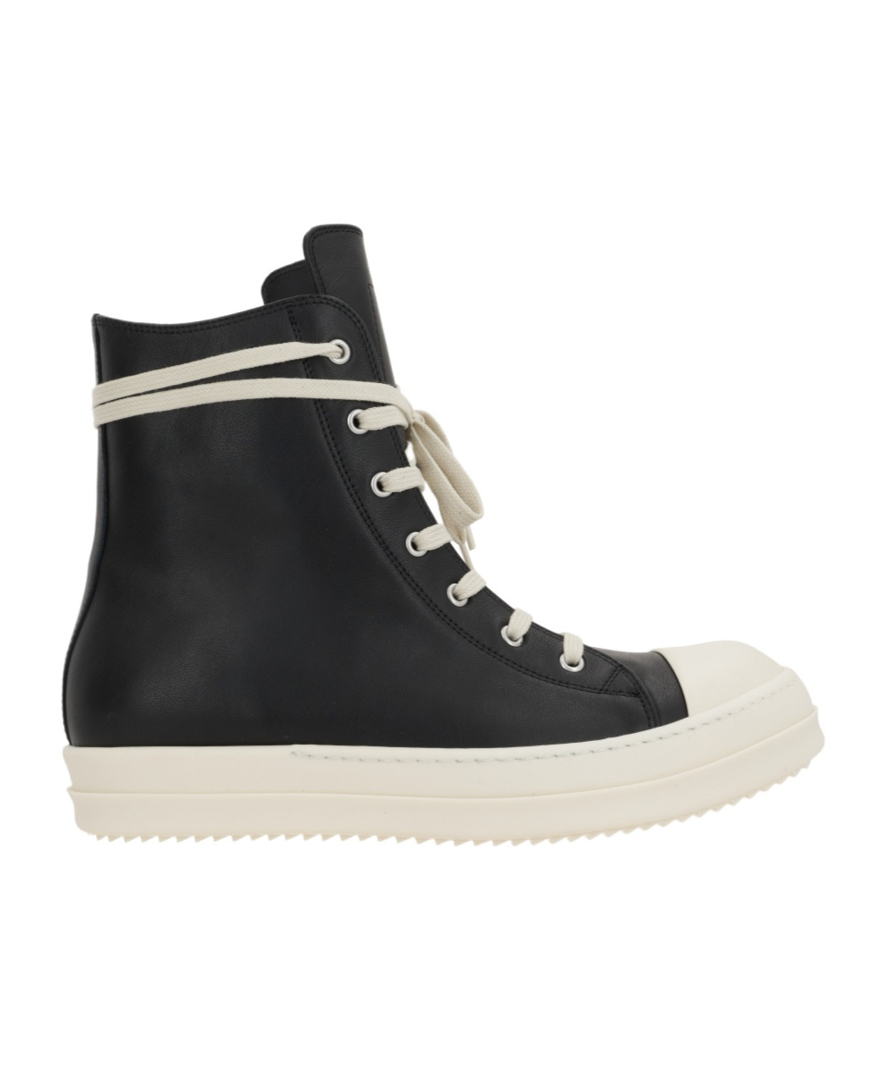 Rick Owens Black Hollywood Mega Bumper Sneakers In Black