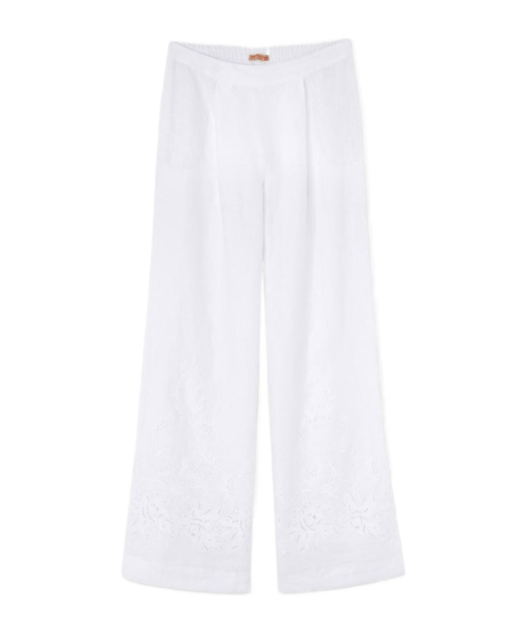 ERMANNO SCERVINO EMBROIDERED TROUSERS