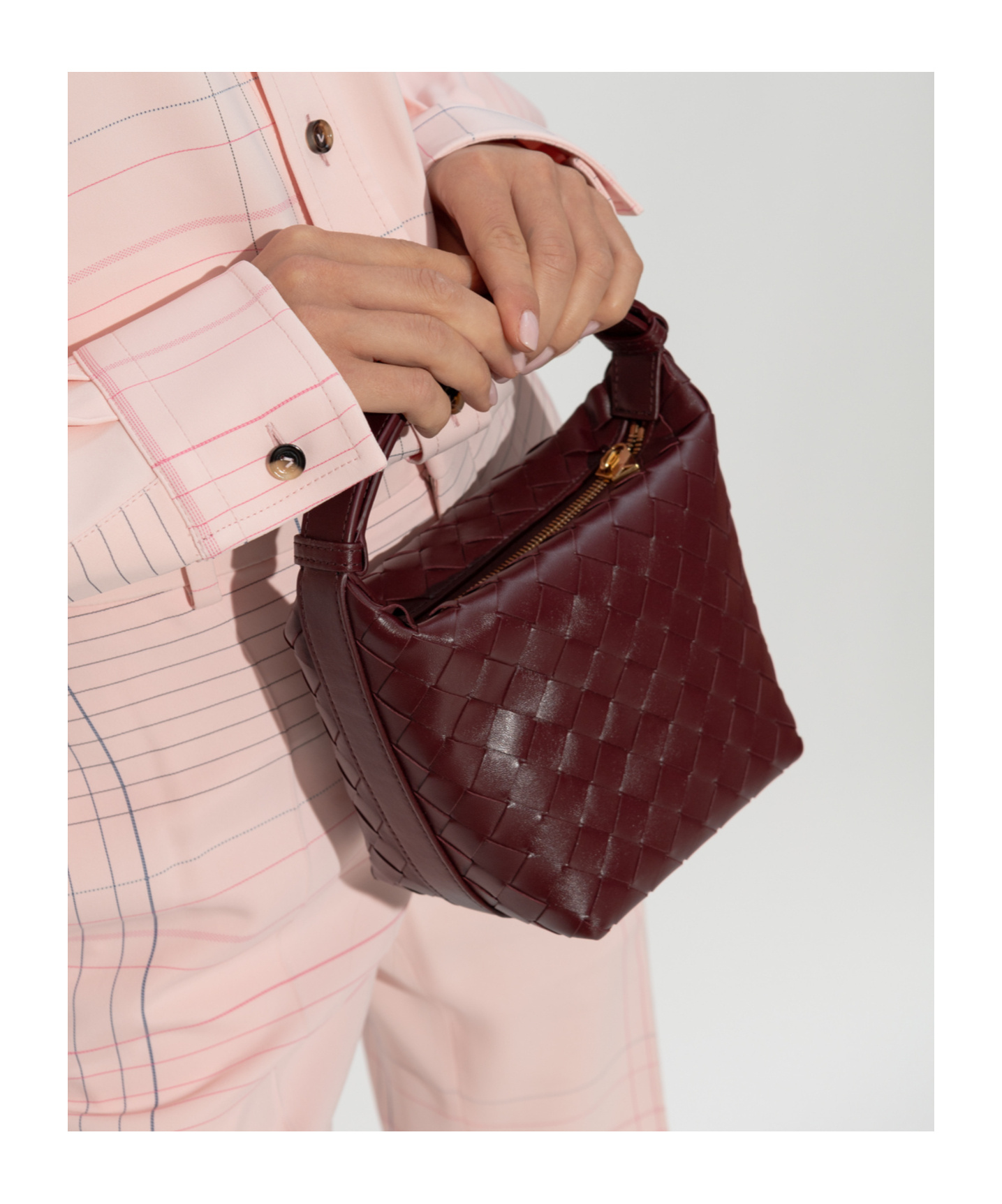 Bottega Veneta Mini Bag "candy Wallace" In Brown