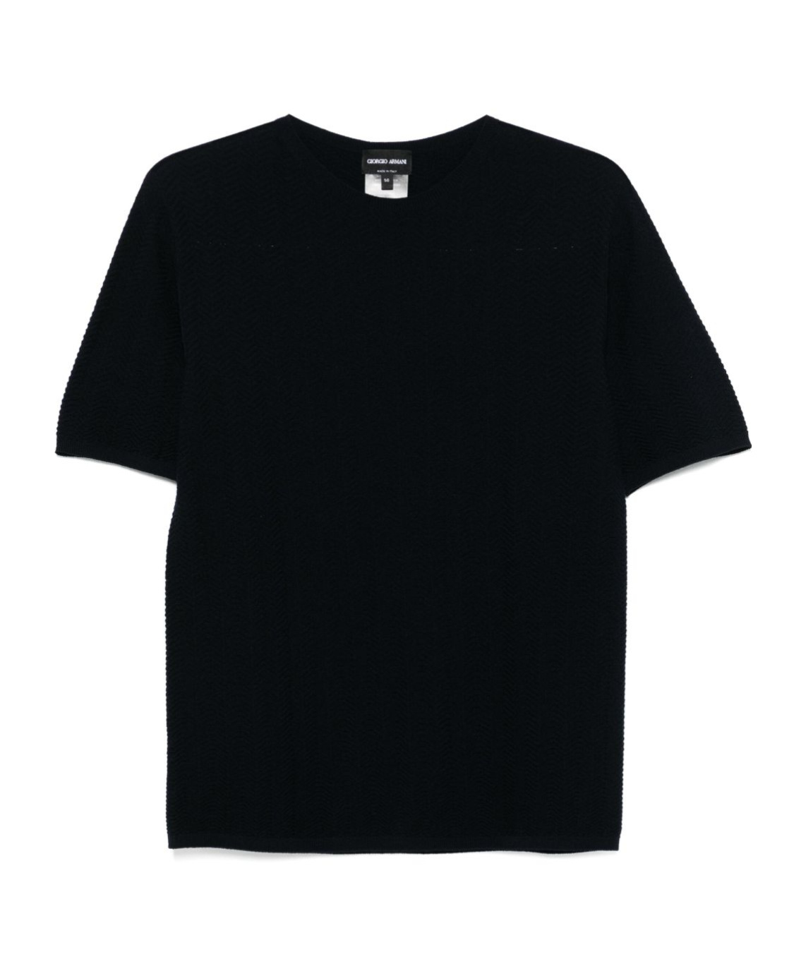 Giorgio Armani Chevron T-shirt In Black