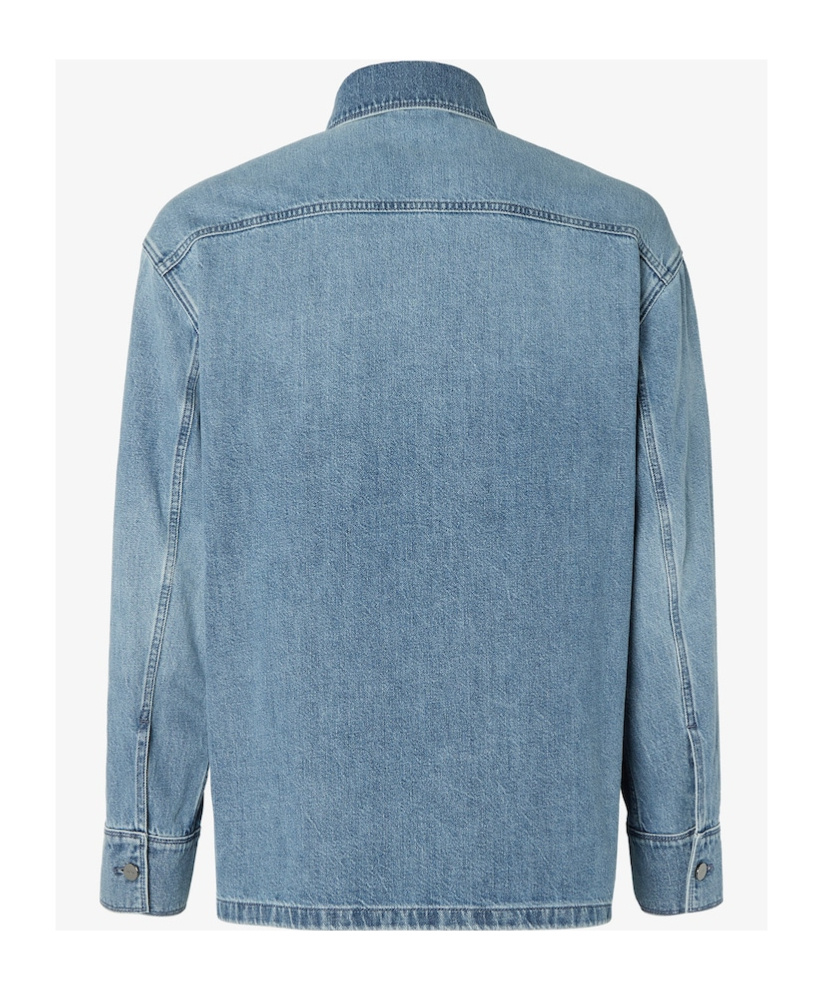 Fendi Light Blue Denim Shirt In Blue