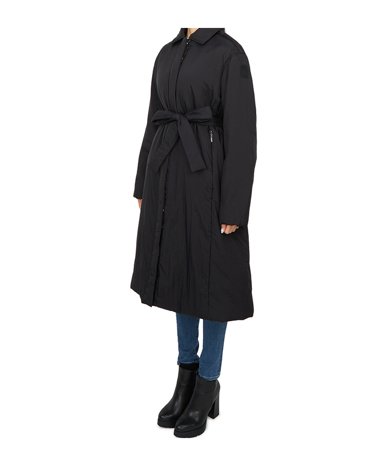 Shop Parajumpers Long-sleeved Coat In Black
