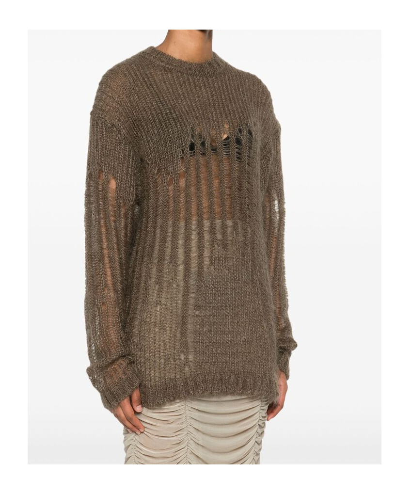 Ann Demeulemeester Rigmor Sweater In Brown