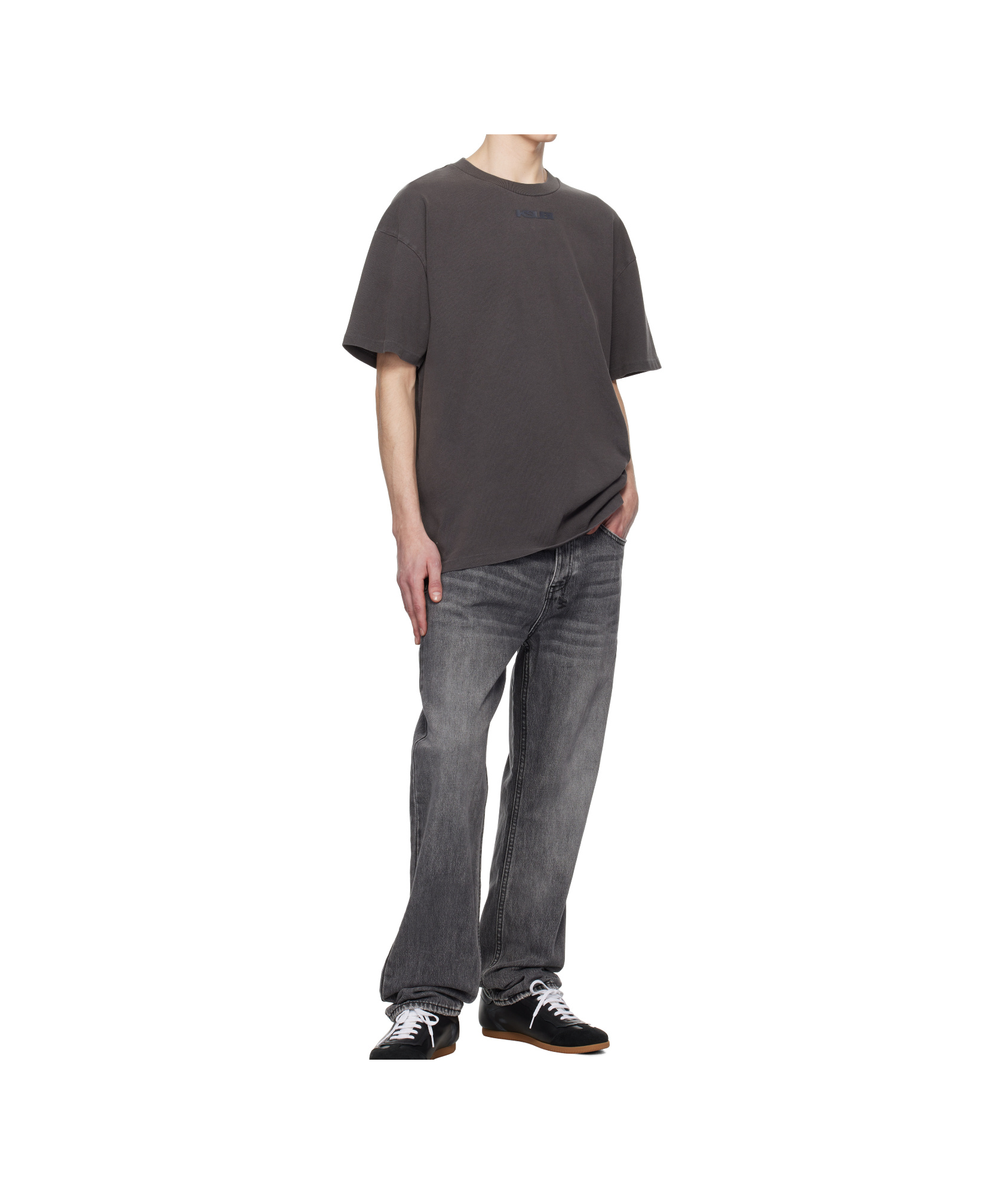 Shop Ksubi Straight Jeans In Grey