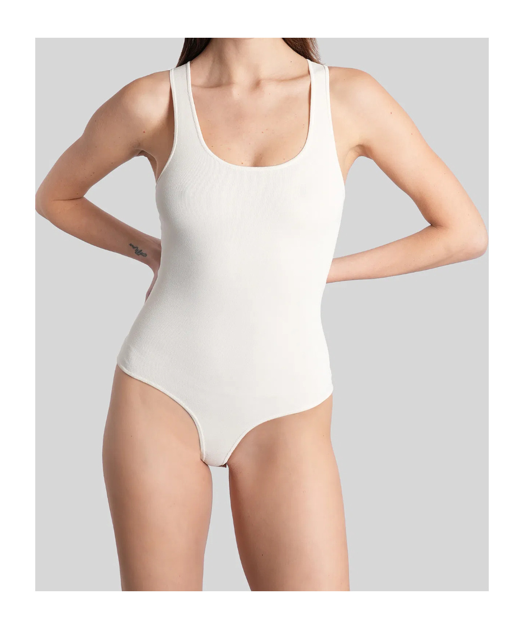 Entire Studios Sleeveless Bodysuit In White