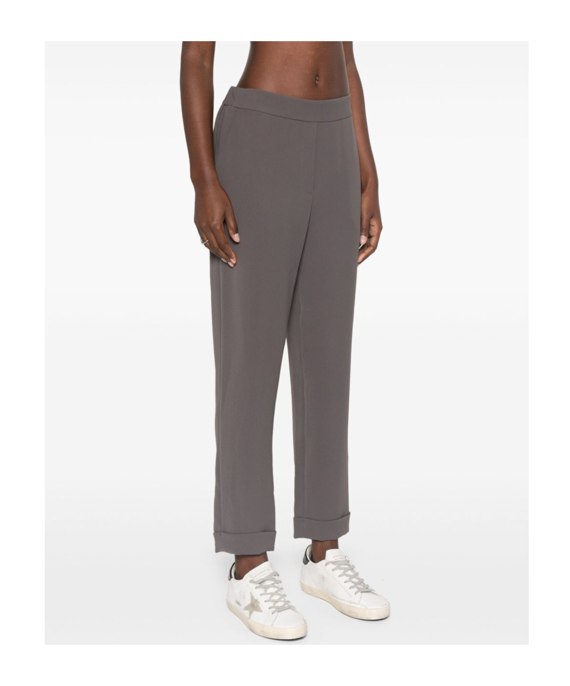 P.a.r.o.s.h Straight Trousers With Mid-rise And Tapered Leg