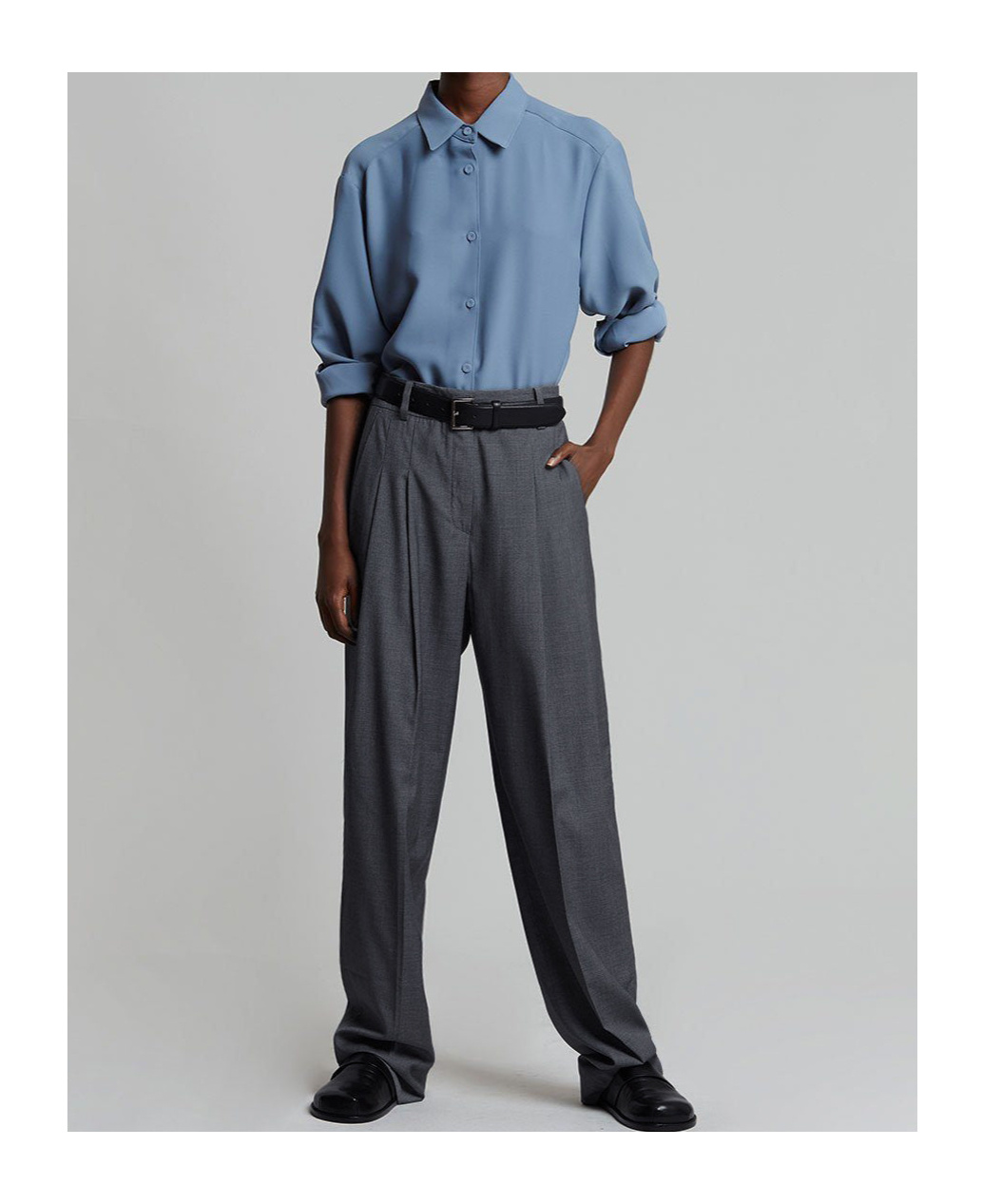 THE FRANKIE SHOP GELSO PLEATED TROUSERS