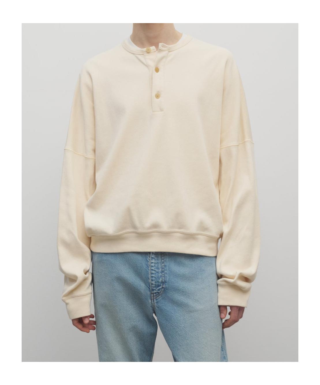 The Row Greto Cotton Sweatshirt In Neutral
