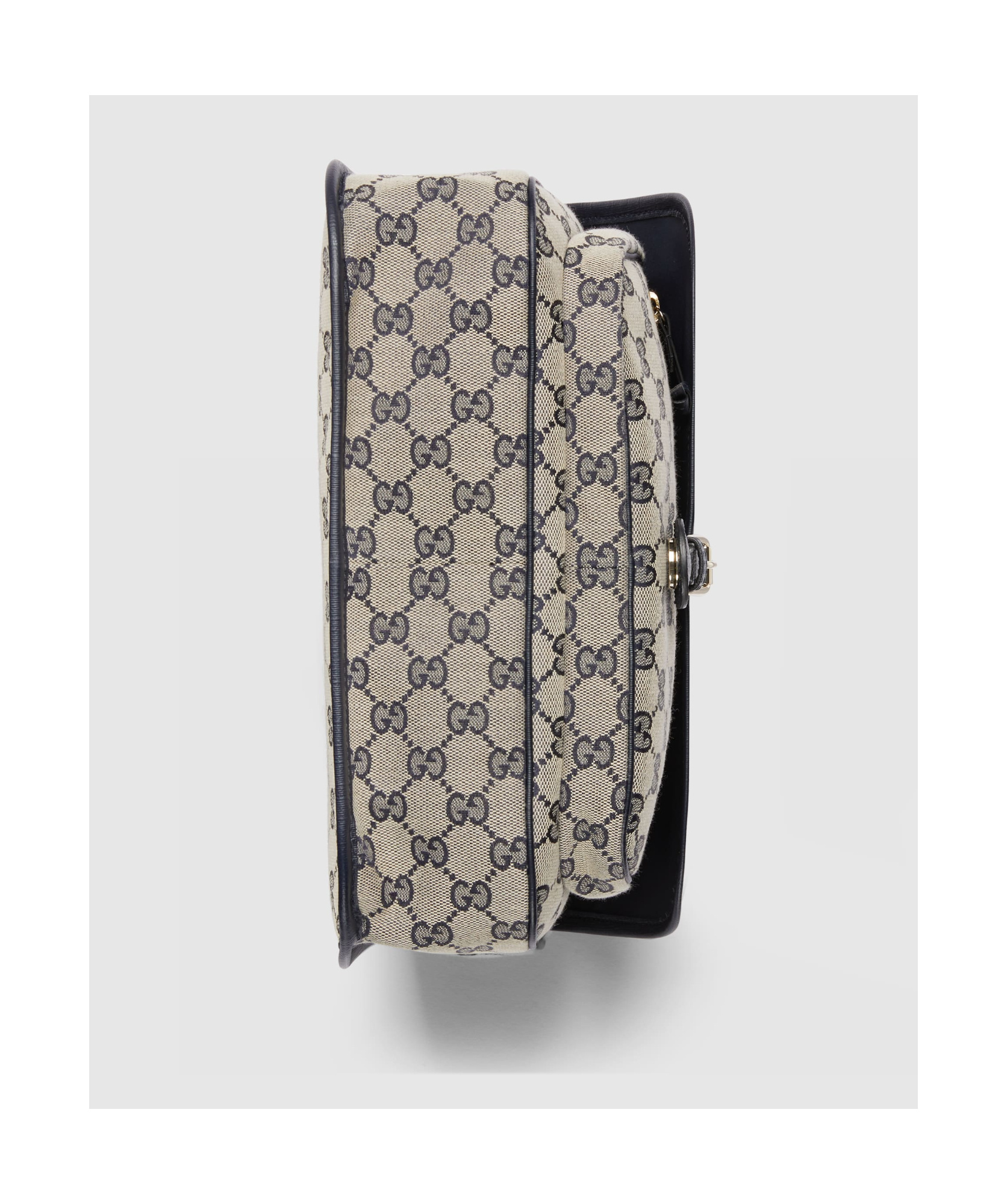 Gucci Gg Flip Mailman Bag In Gray