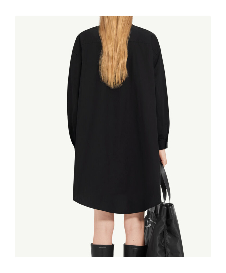 Mm6 Maison Margiela Shirt Dress In Black