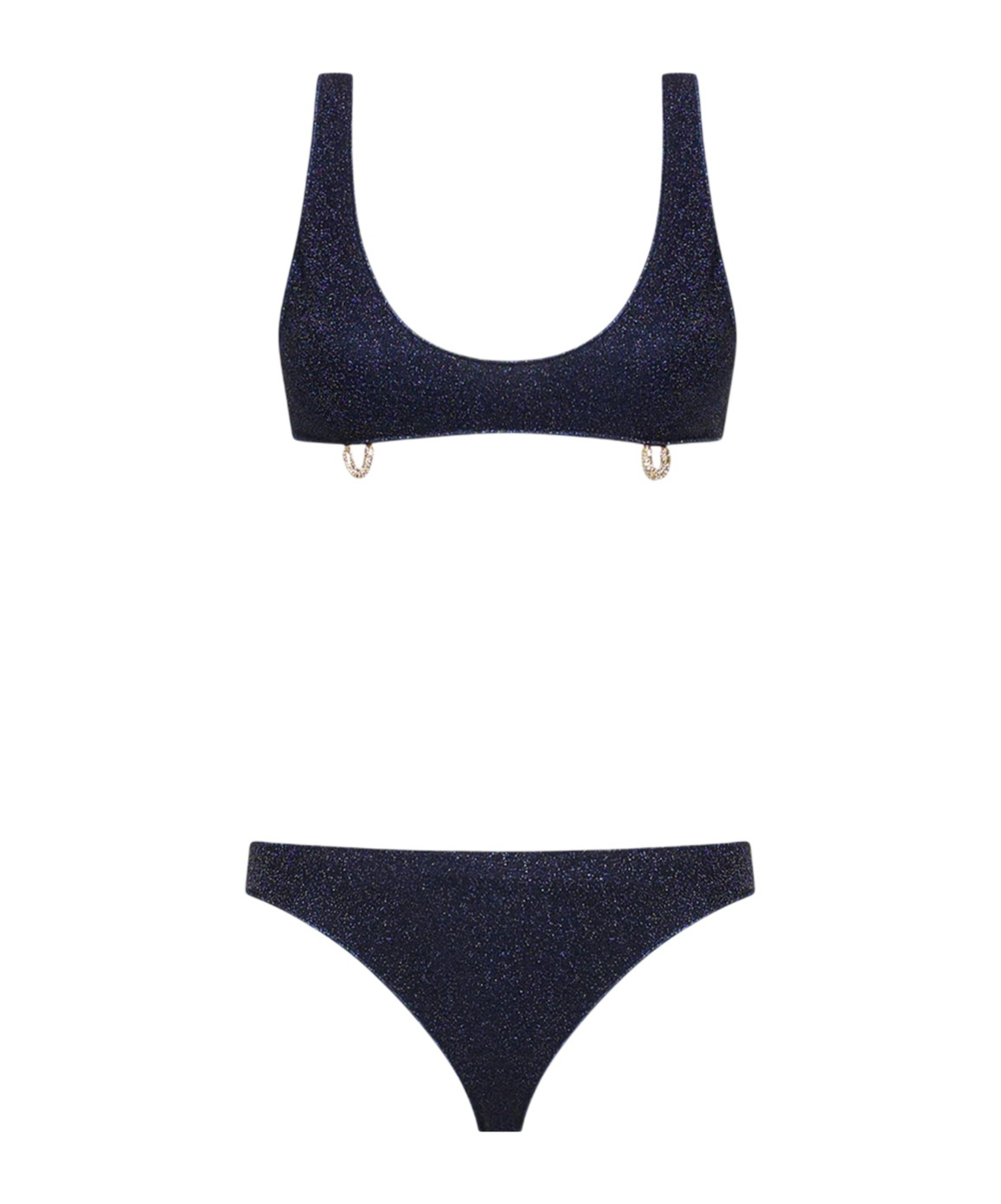 Shop Oseree Crystal-detail Bikini Set In Blue