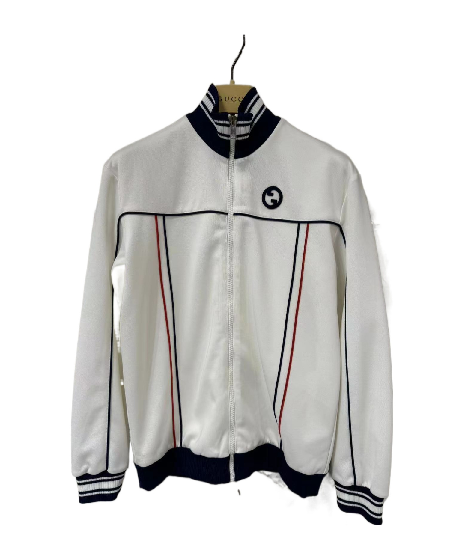 Gucci Long-sleeved Casual Jacket With Standing Collar In Gray