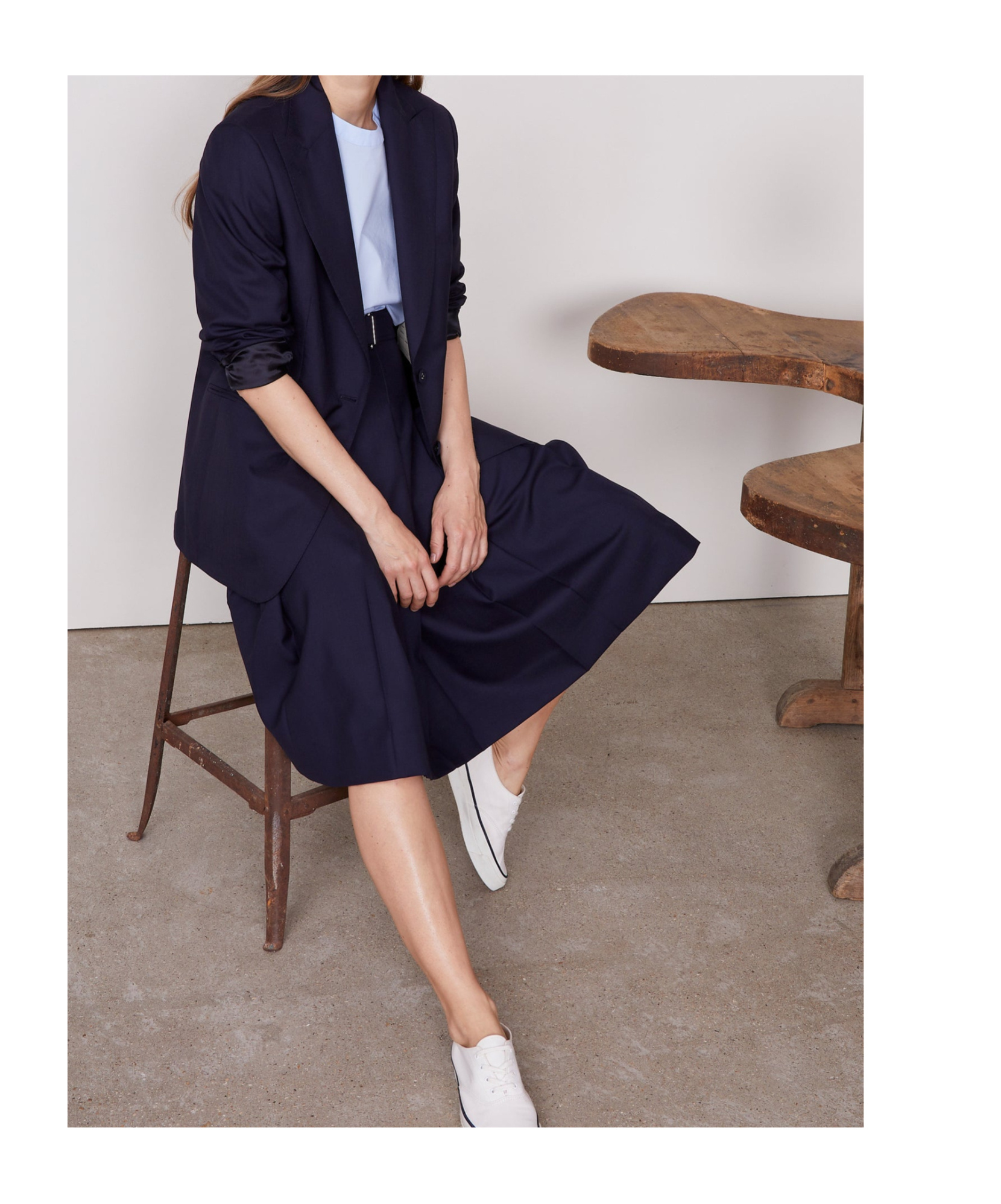 Officine Generale Long Sleeve Jacket In Blue