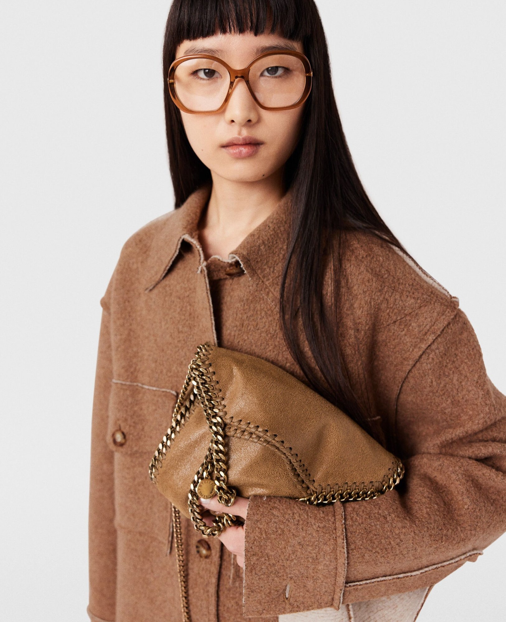 Stella Mccartney Chained Tote Bag In Brown