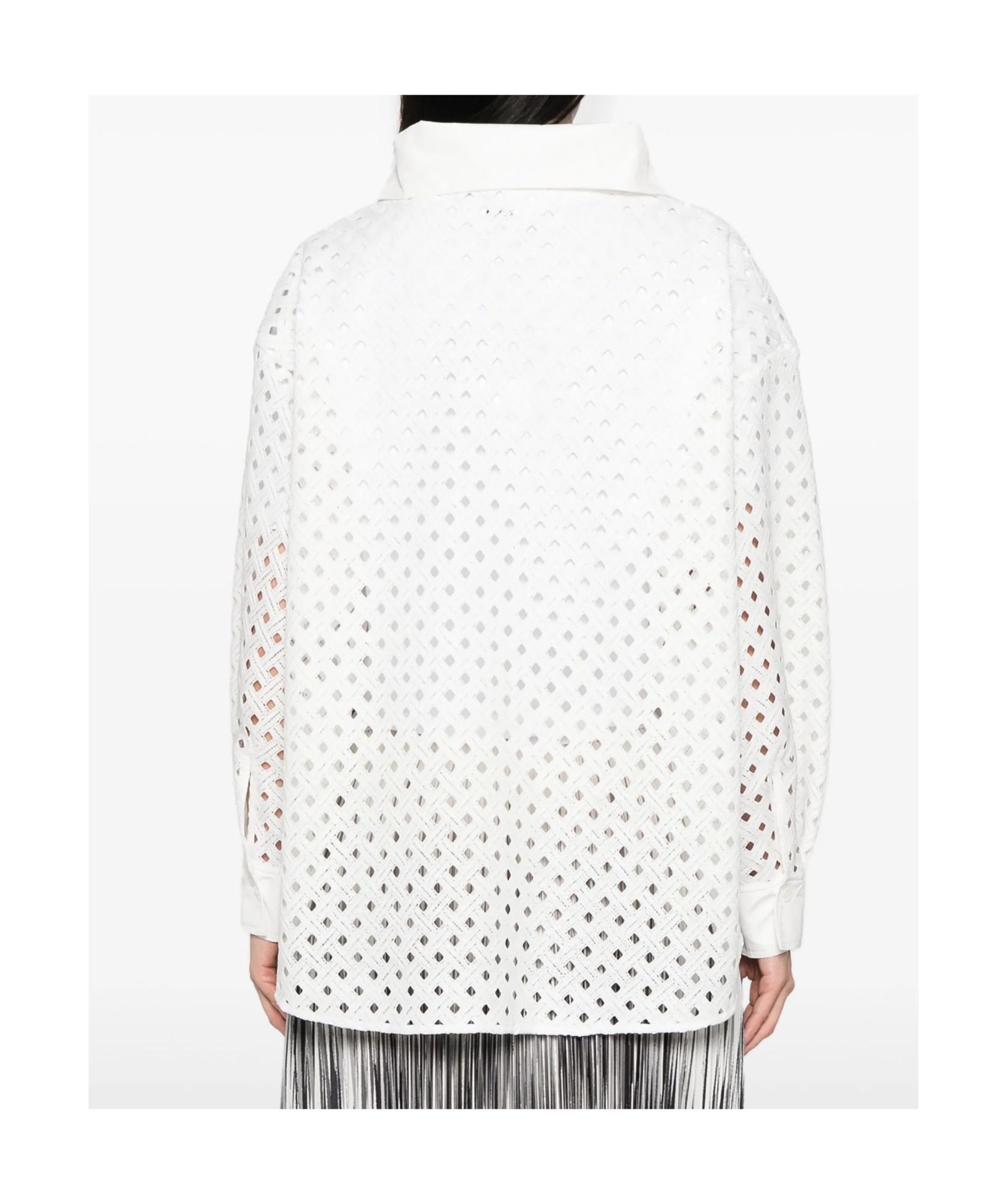 Herno Hemd Mit Lochmuster In White