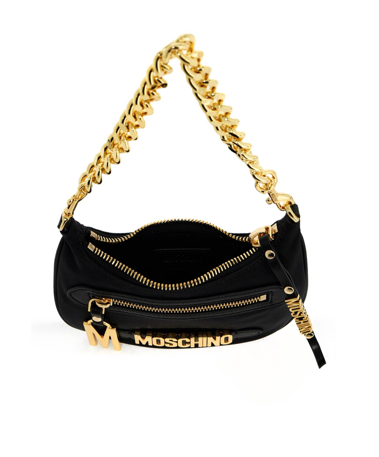 Moschino Mini Shoulder Bag With Strap In Black