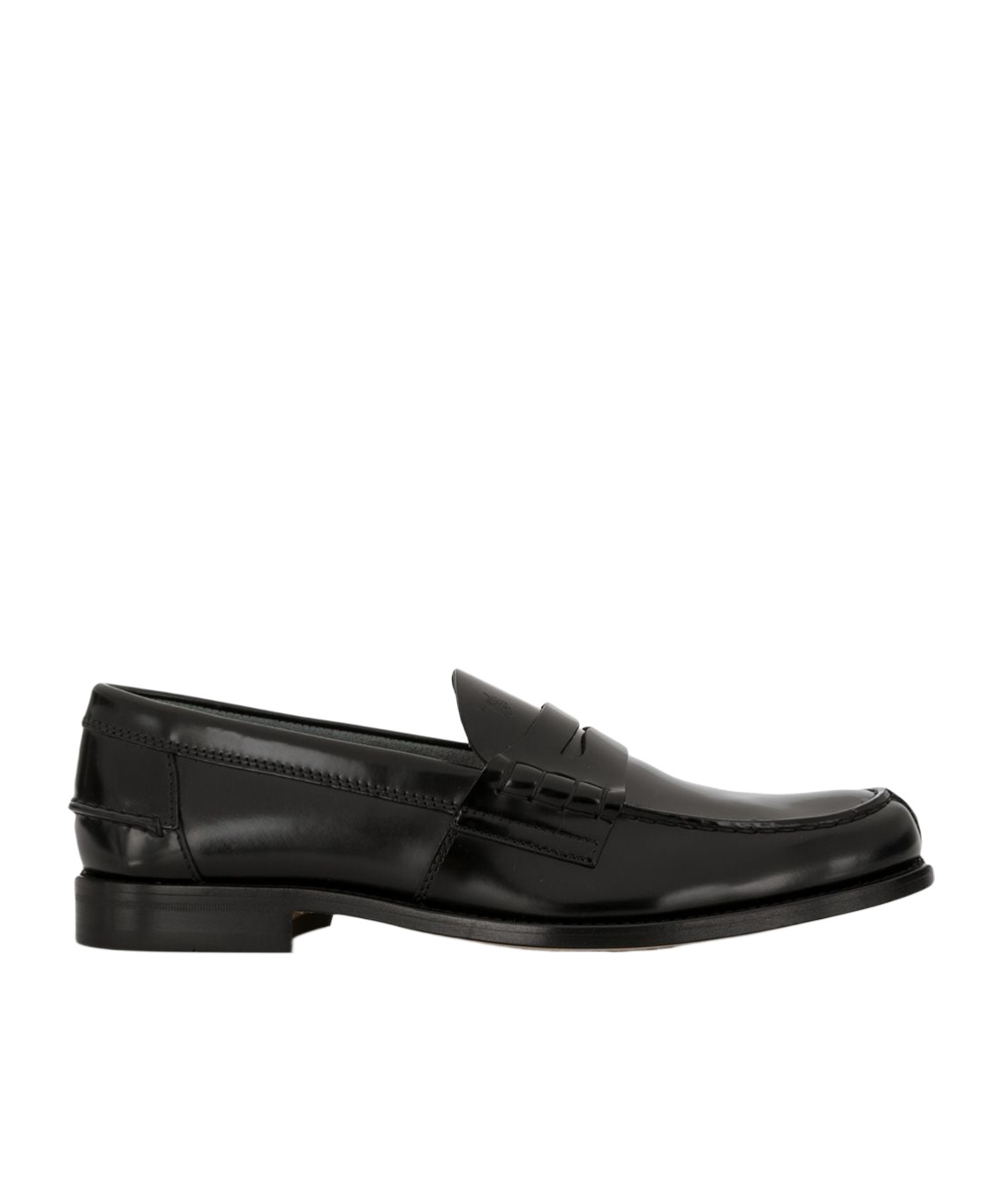 Tod's Black Leather Loafers For Men In Black