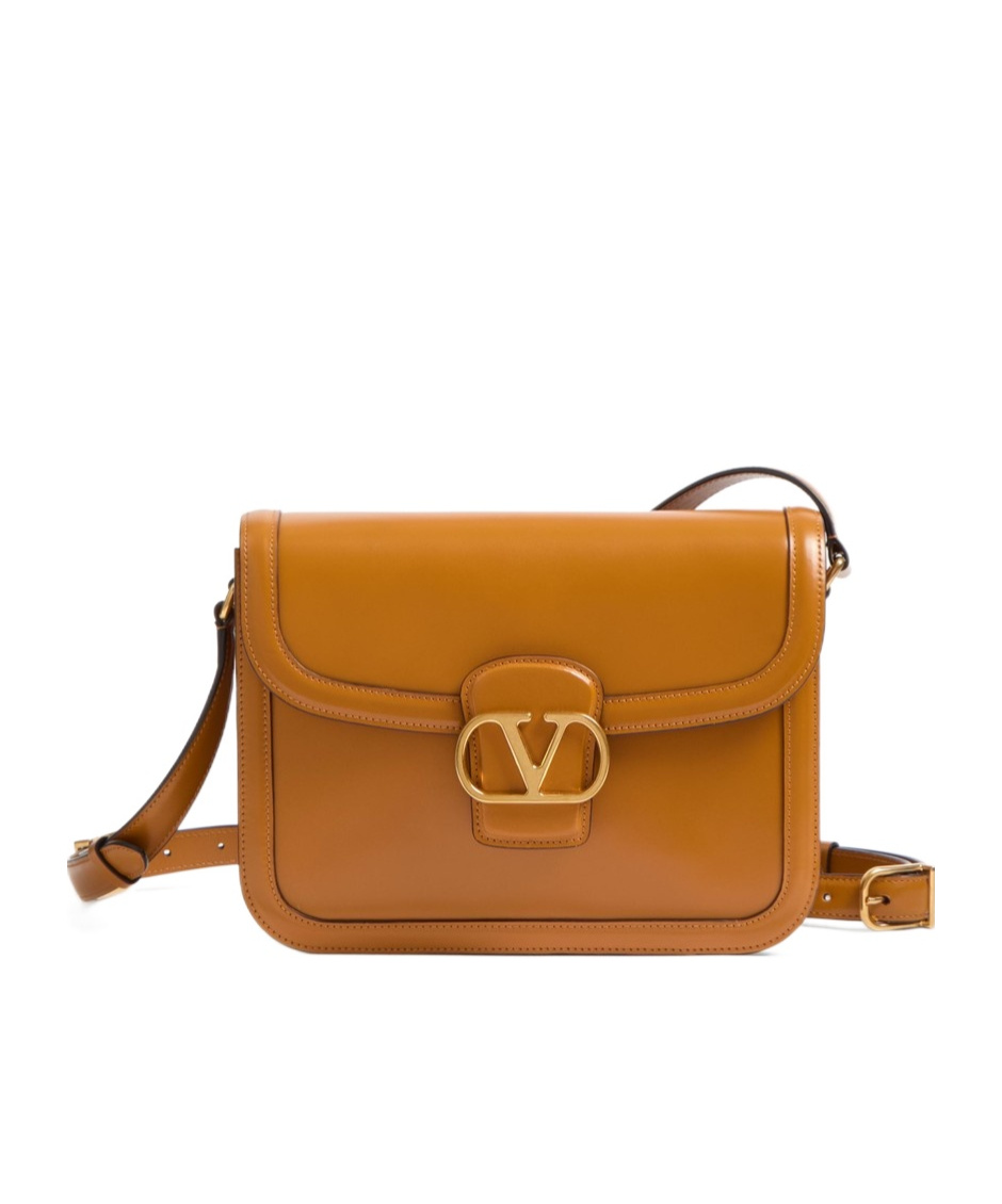 Valentino Leather Shoulder Bags In Brown