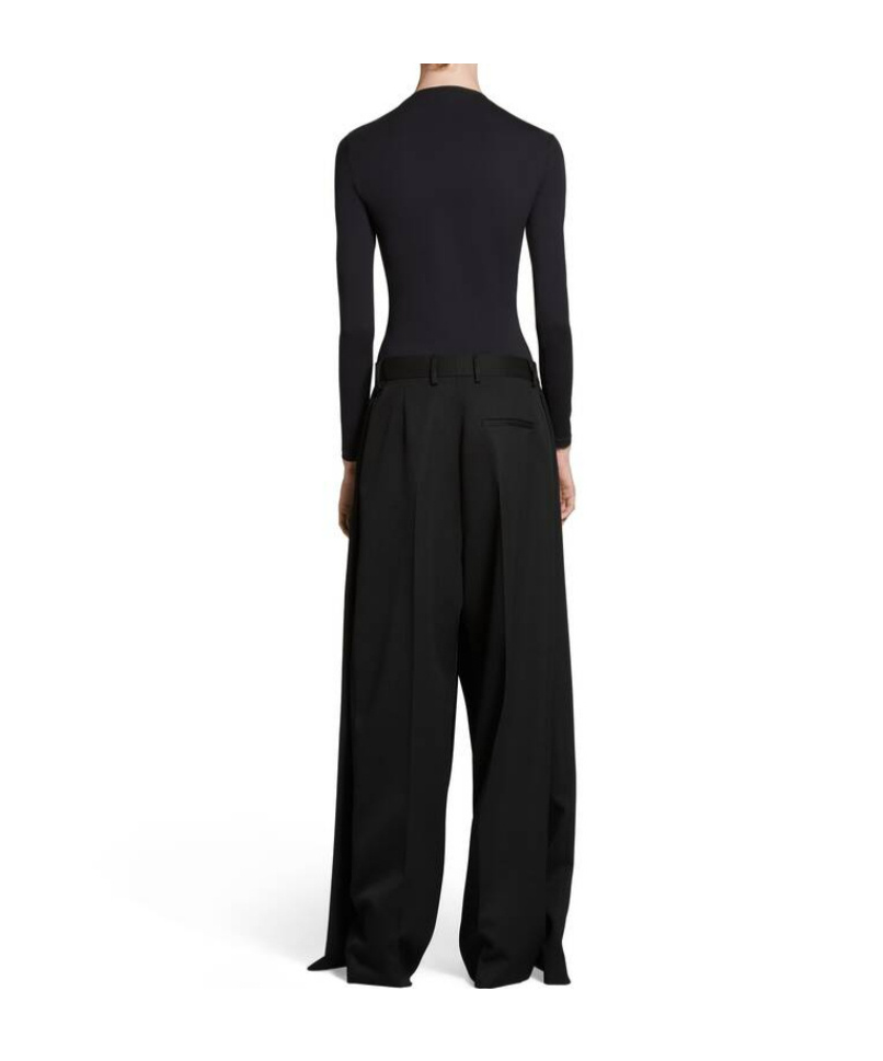 Balenciaga Outside Loop Long-sleeve Top In Black