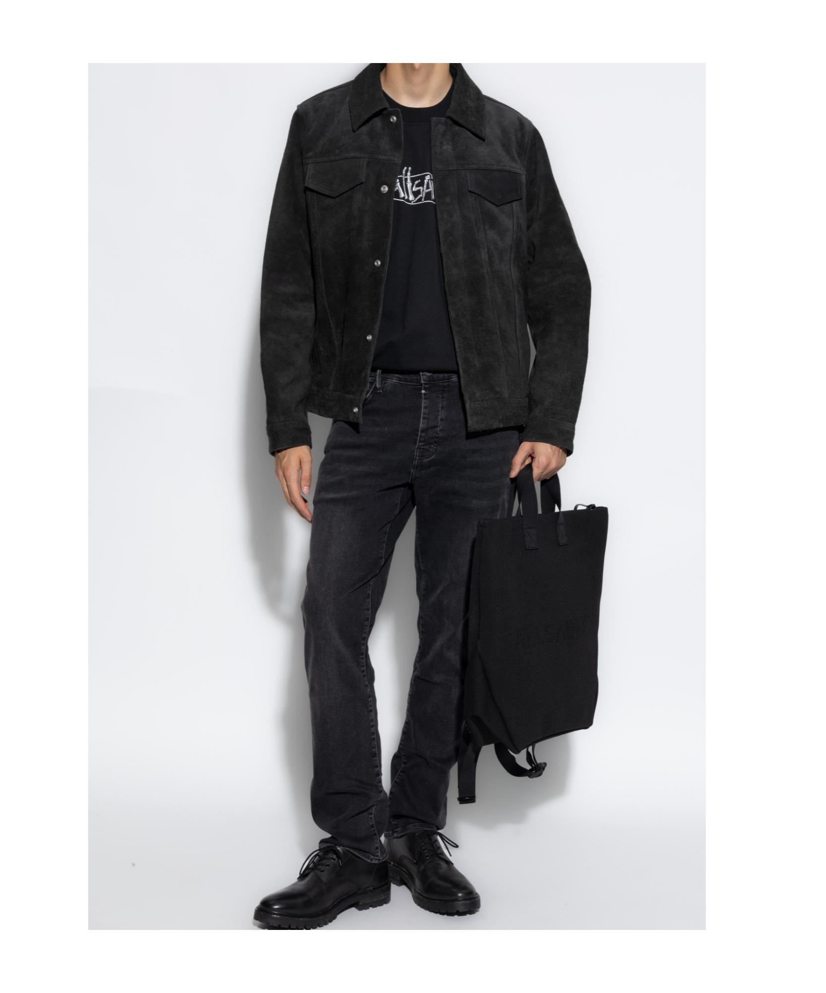 Allsaints Sid Skinny Jeans In Black