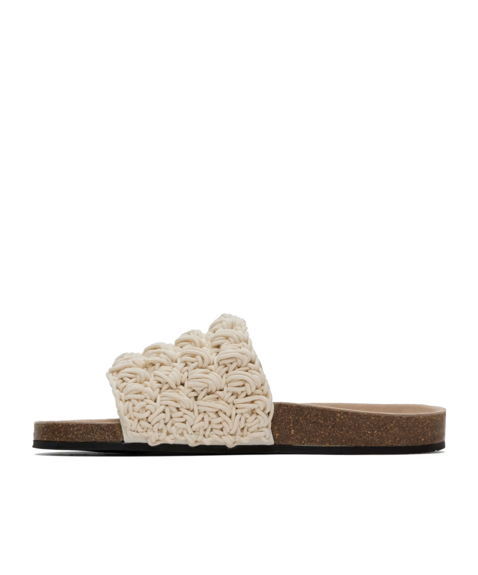 Shop Jw Anderson Popcorn Slippers In Nude