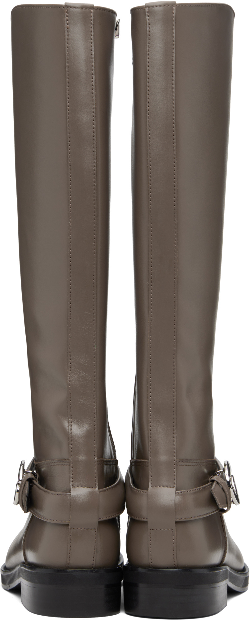 Coperni Belt Cavalier Tall Boots In Brown