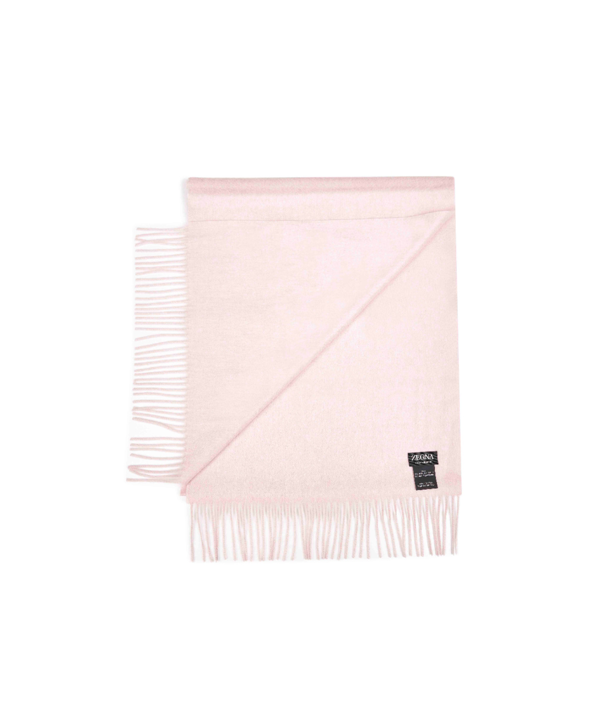 Zegna Fringed Wool Scarf In Pink