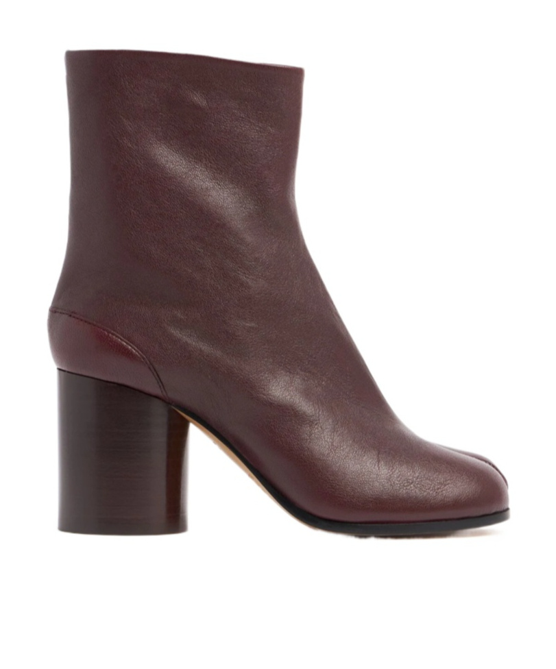 Maison Margiela Woman Ankle Boots Chocolate Brown Size 8 Soft Leather
