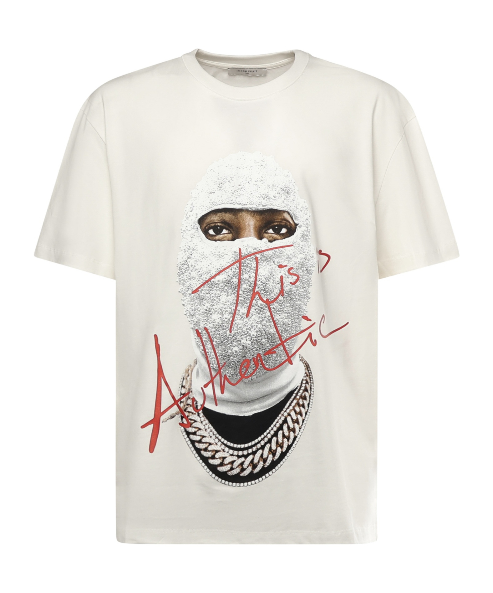 Ih Nom Uh Nit Graphic Printed Crewneck T-shirt In White