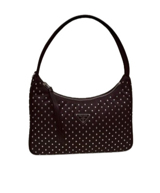 Prada Logo Handbag In Black